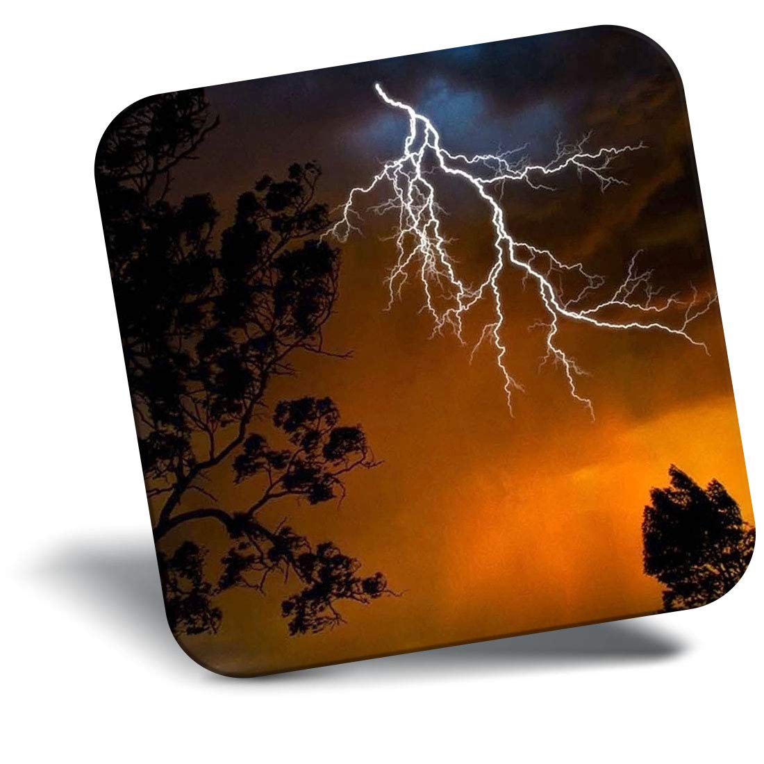Destination Vinyl ltd Fridge Magnet - Storm Weather Lightening Night Sky 8871