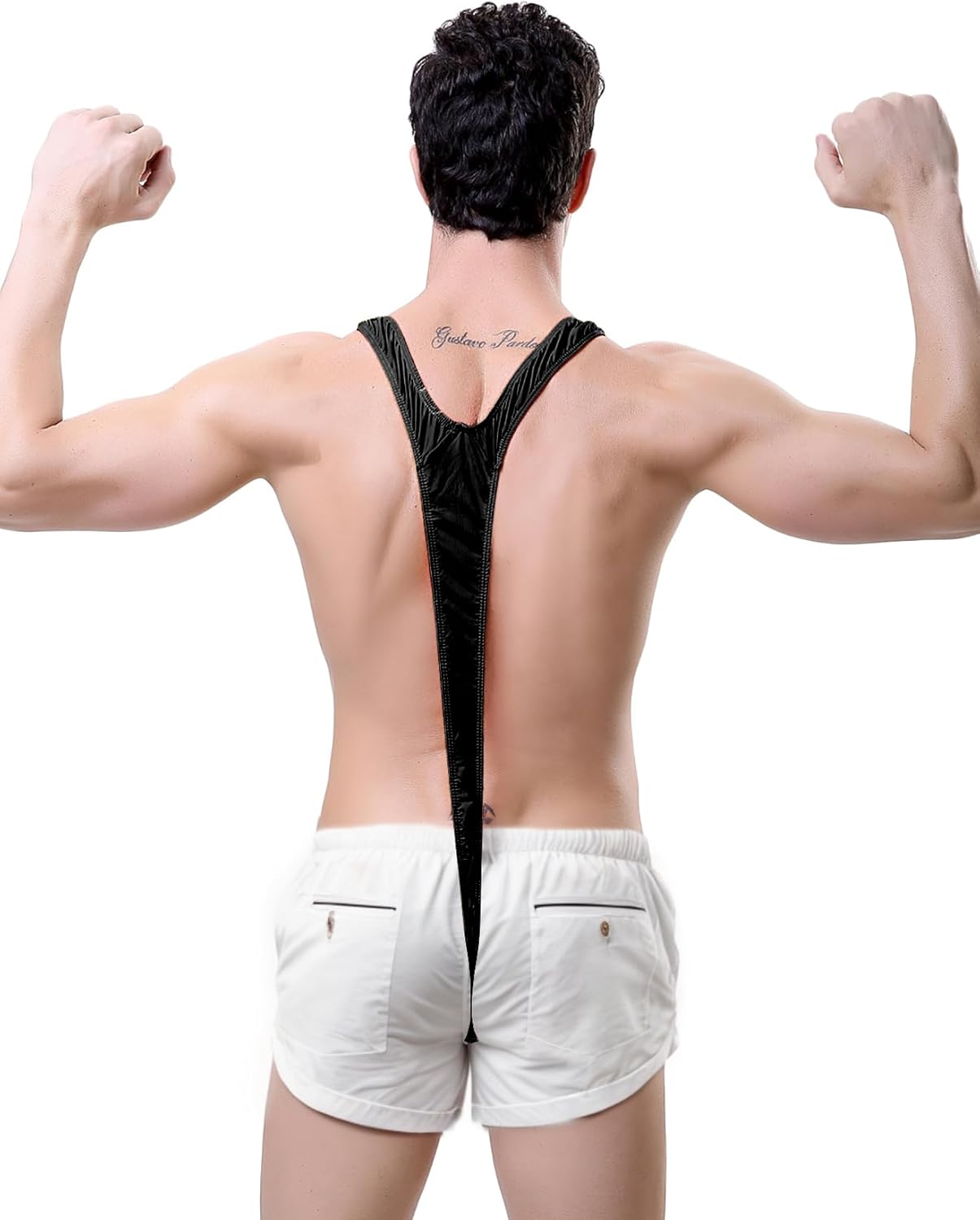 HiSexy Men Mankini Swimsuit V Sling Bathing Suit Sexy Lingerie Singlet Borat Style Bodysuit Halloween Costume - Image 2