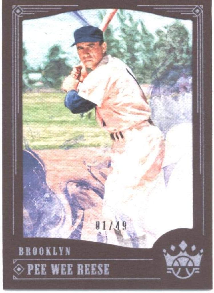 2018 Panini Diamond Kings Framed Brown #23 Pee Wee Reese /49 Brooklyn Dodgers Baseball NM-MT