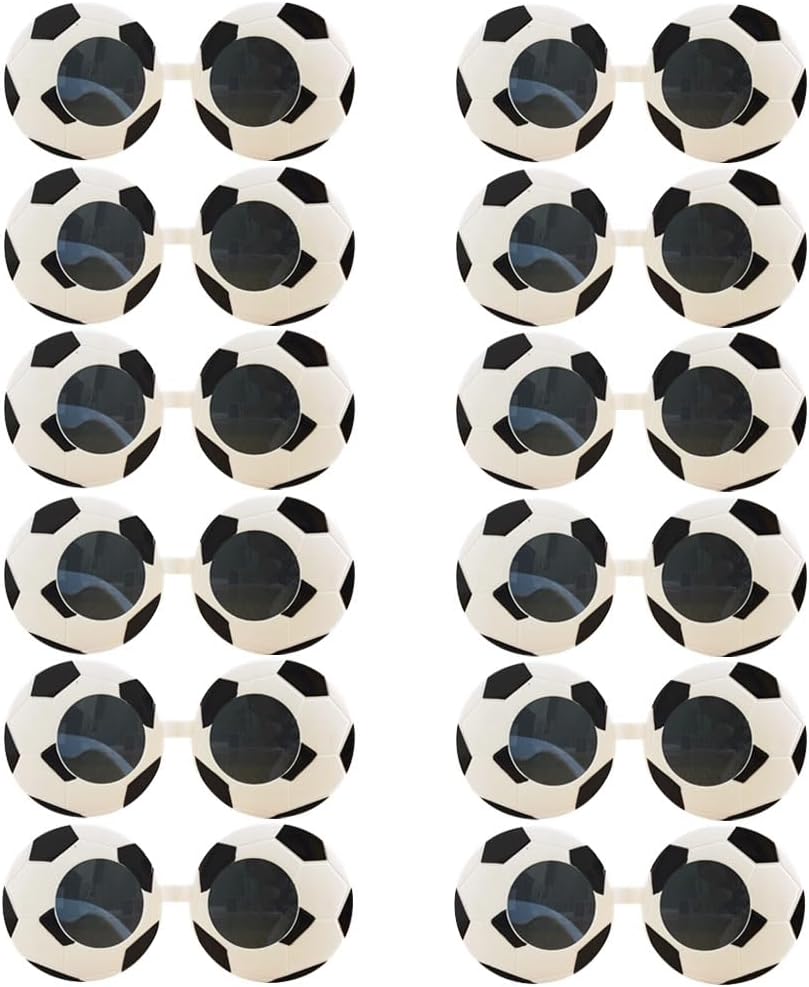 Soccer Sunglasses 10pcs, Sports Theme Party Decorations, 2026 World Cup Photo Booth Props