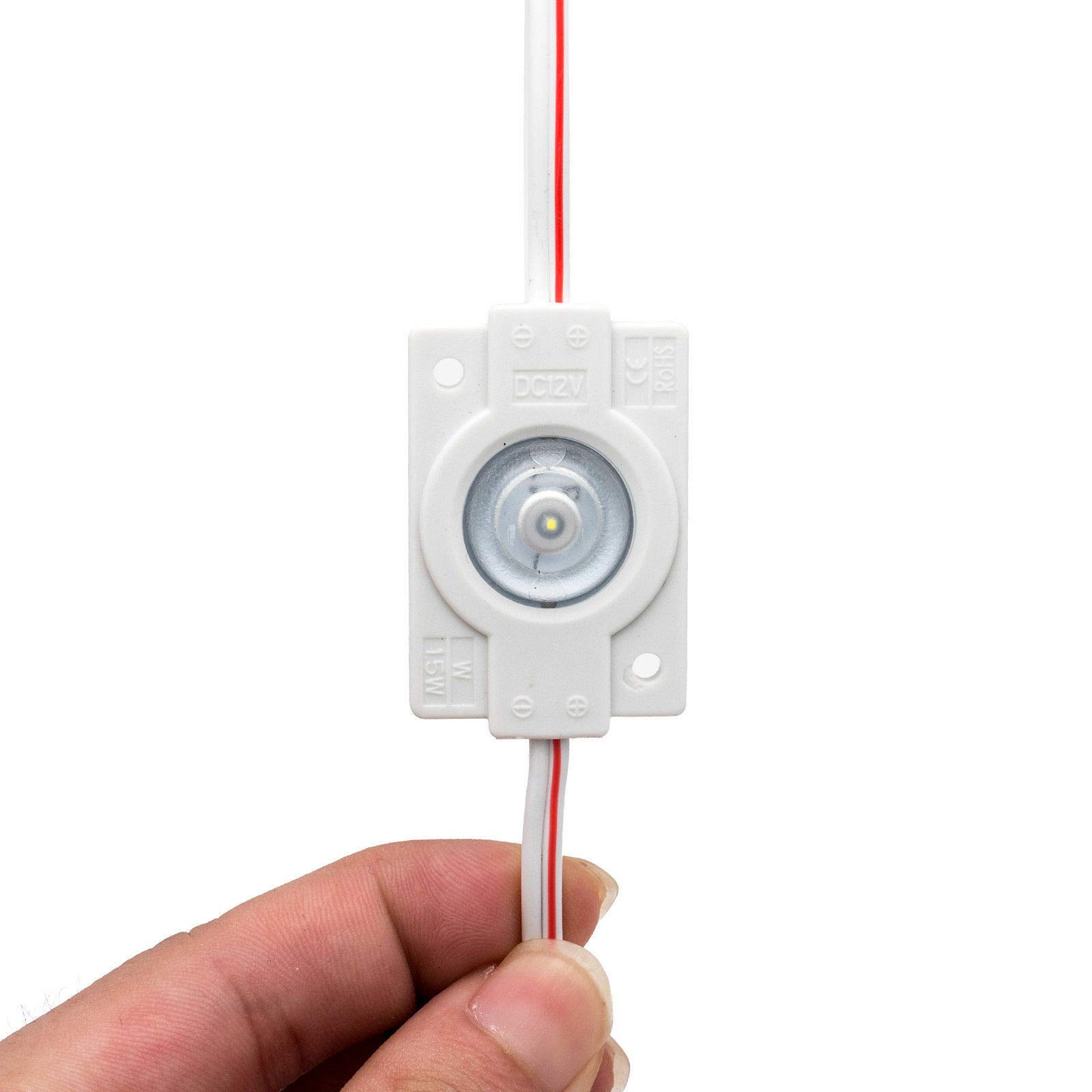 MASO 10 LED zestaw oświetlenia wnętrza samochodu – bardzo jasna lampa do czytania obiektyw roboczy do ciężarówki, zestaw samochodowy, przyczepa kempingowa, oświetlenie sufitowe (DC 12 V białe)