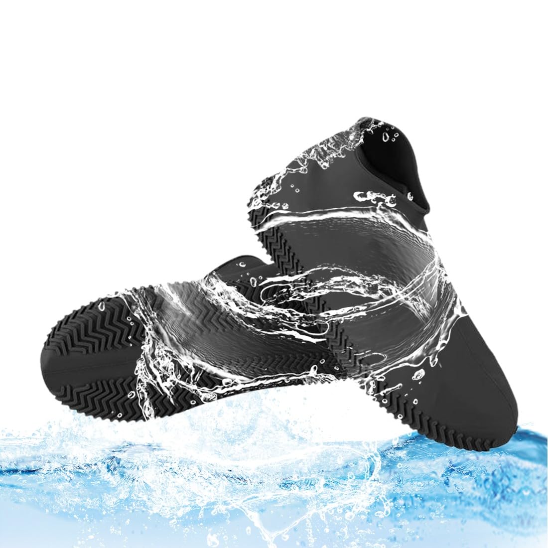 EODKSE EODKSE Cubrezapatos Impermeables, Fundas de Silicona para Zapatos, Reutilizable Impermeable Antideslizante Silicona Cubrezapatos de Lluvia para Lluvia, Día de Nieve, Caminos Fangosos