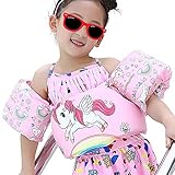 techcity Toddler Life Jacket Kids Learn to Swim Safty Aid Kids Life Vest 30-55 lbs (Unicorn)