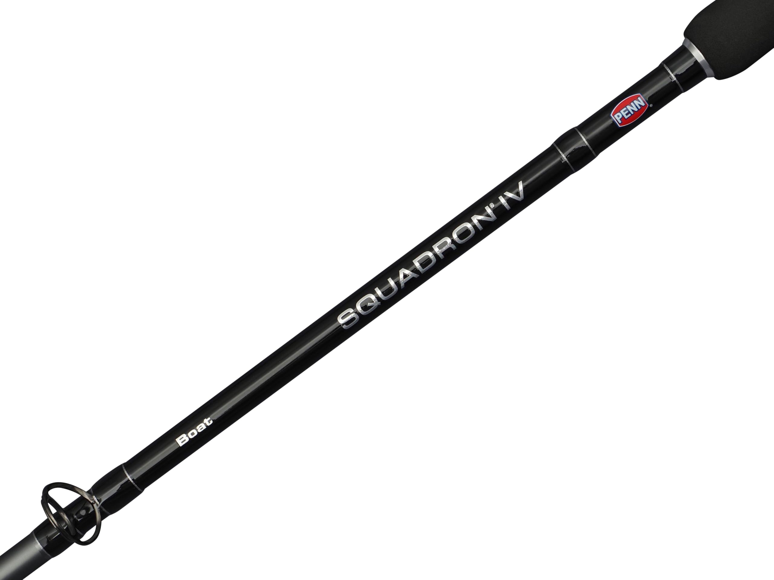 PENN Squadron IV Baitcasting Wędka | Wędka morska do łodzi | Łowienie morskie | Blank z włókna węglowego 24T | PrzelówkiDura-Guides | 2,10 m | 20-30 lb