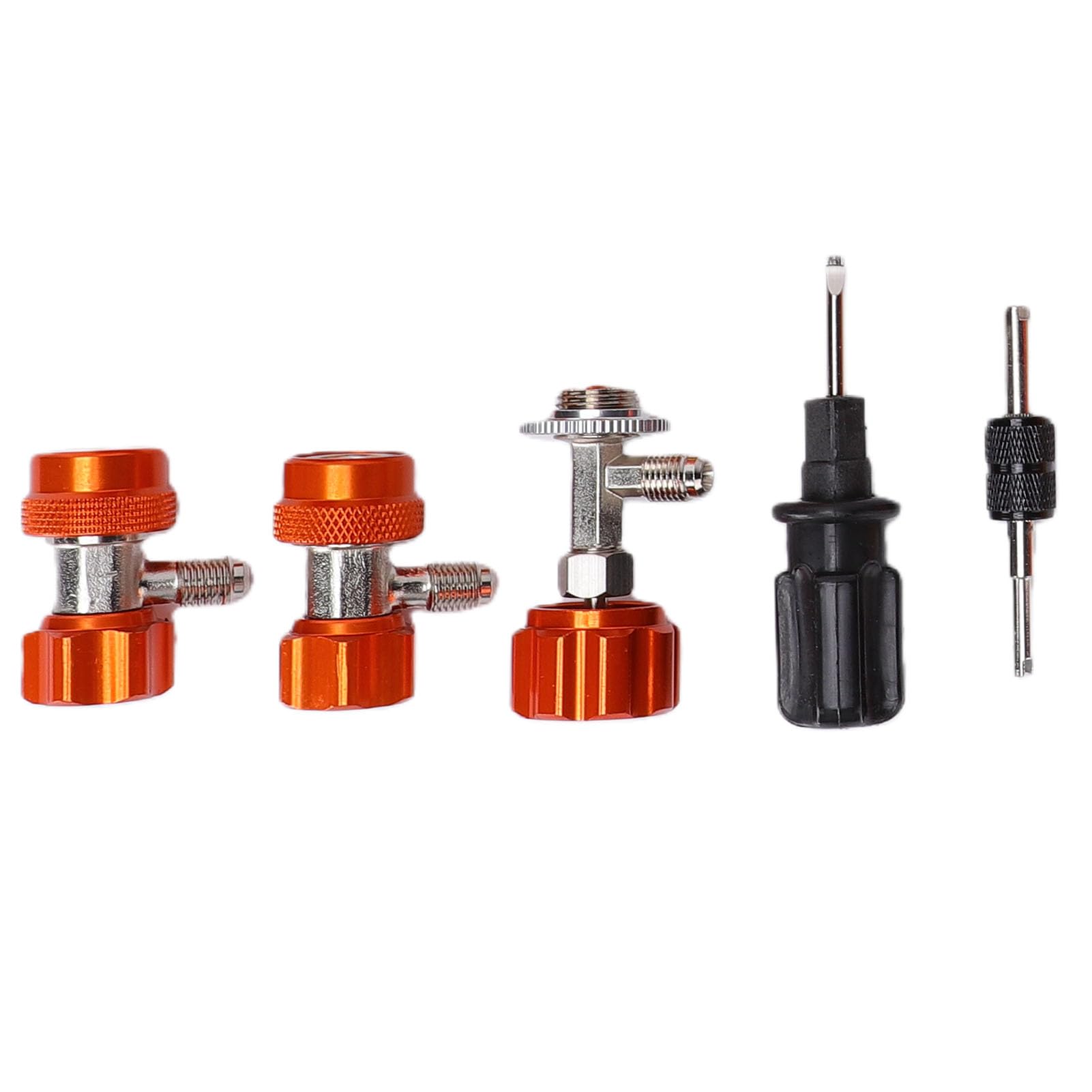 Juego de Manómetros para Coche HVAC, Juego de Medidor de Presión de Recarga de CA de 3 Vías, Kit de Recarga de Aire Acondicionado, Ideal para Refrigerantes R12, R22, R134, R502 y R1234yf