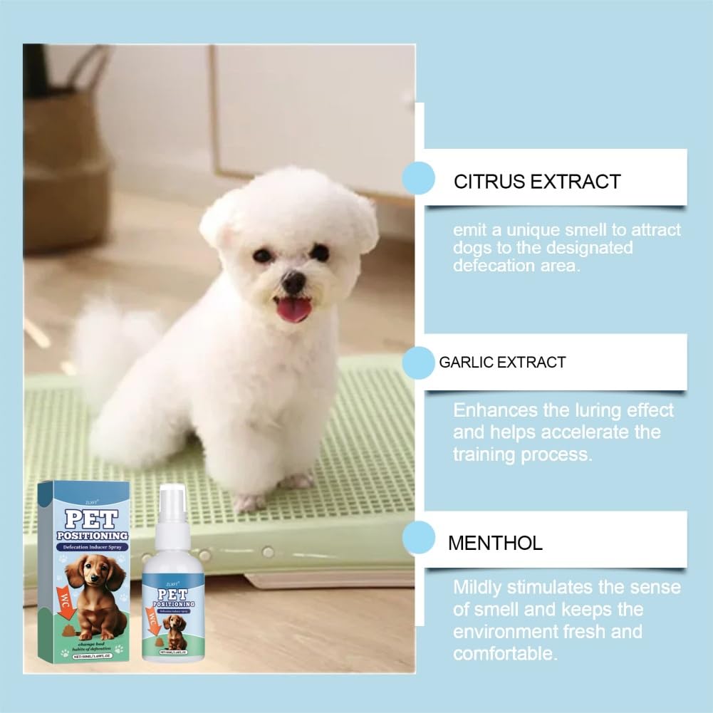 Spray per Addestramento Vasino per Cani,2pcs Spray per Addestramento al Vasino per Animali Domestici,Uso Quotidiano del Cane Liquido di Addestramento Della Toilette,Dog Potty Training Spray