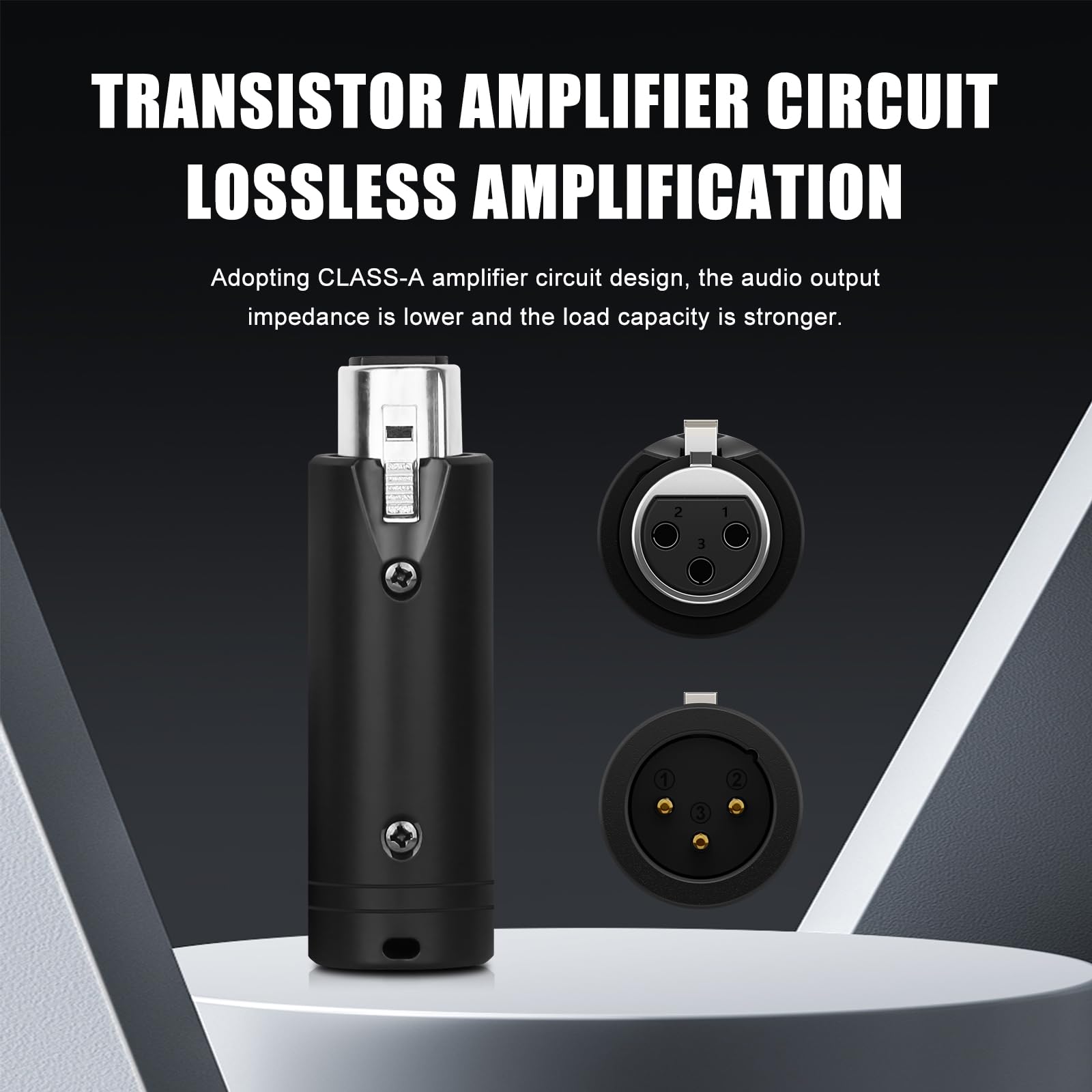 MK1 Amplificatore microfono dinamico compatto con preamplificatore di alta qualità +25DB (nero)