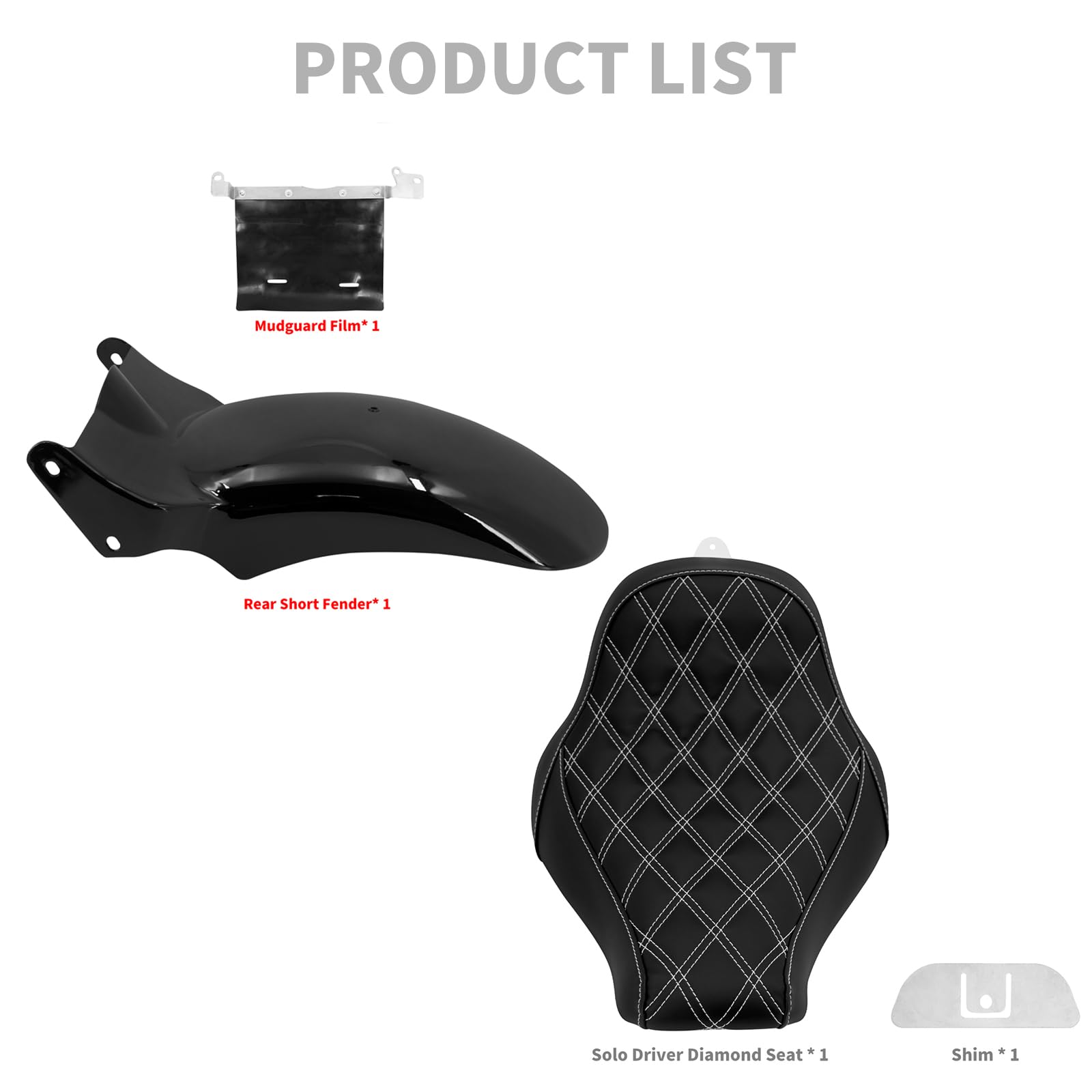 Amazon | HCmotorku バイク シート リアフェンダー セット クッション