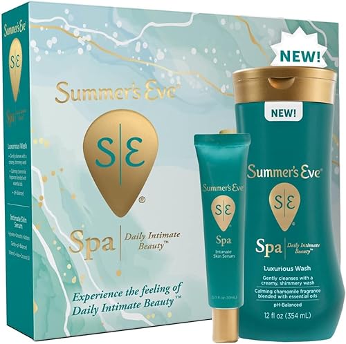 Miniatura 2 de Summer's Eve Spa Set para mujer | Caja de regalo | Suero hidratante para después del afeitado para mujer, tubo de 1 onza | Lavado femenino de