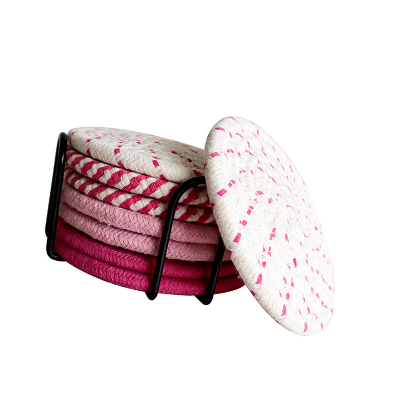 Buxuaaaa Rope Beverage Coasters Cup Mat Easy to Use Coasters Potholders