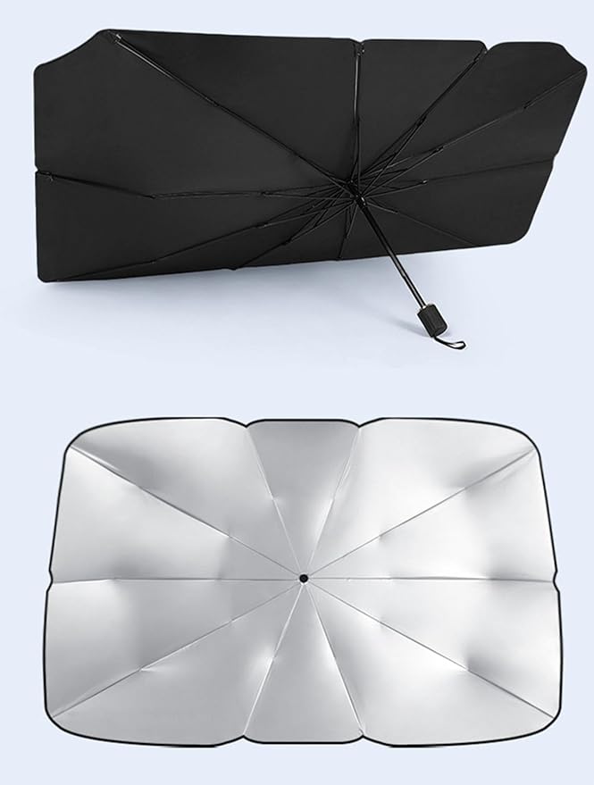 Parasol Delantero para Seat Ibiza con Protección UV y Aislamiento Térmico, Plegable 140x79 cm
