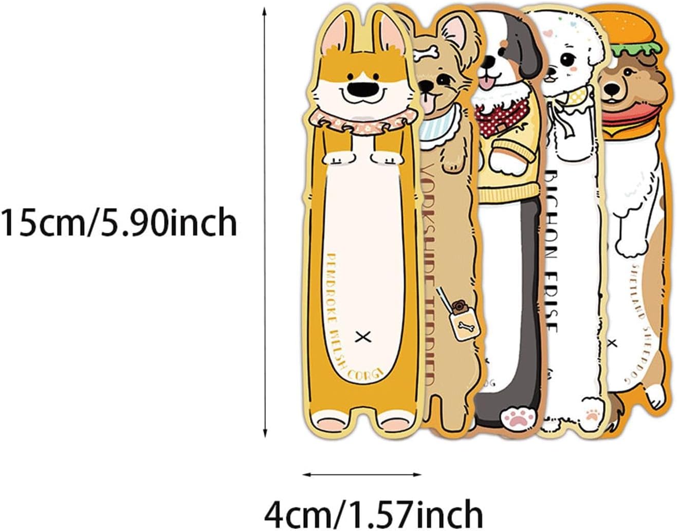 30PCS Bookmarks for Kid Cute Dog Bookmarks Animal Theme,Funny Bookmark for Men,Women, Book Lovers,Page Markers for Students Teachers Reading,DIY Art Decoration Cards,Romance Reader Present Handmade - Image 2
