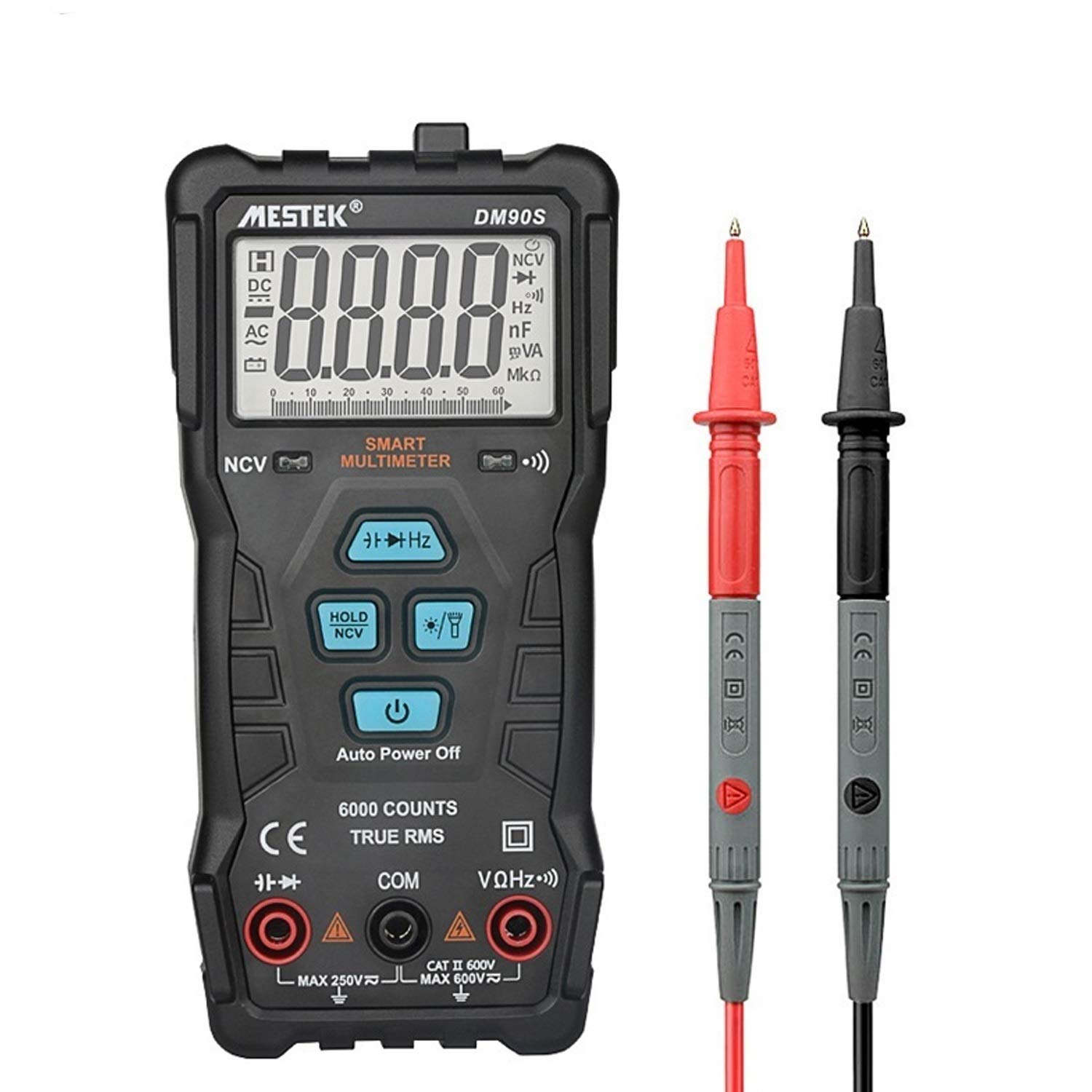 DM90S High-Speed ​​Full Intelligent Multimetr NCV True RMS Digital Anti-Burning Portable Universal Do laboratorium