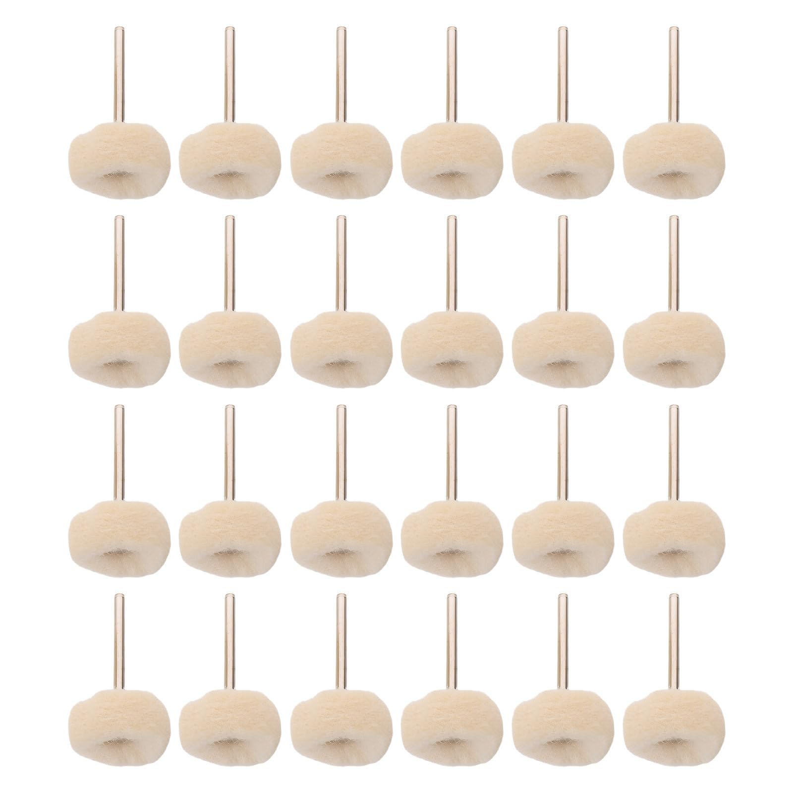 Lurrose 50 discos de pulido de cachemira - Bolas de pulido suaves para metal, aluminio, acero inoxidable, madera, plástico, cerámica, vidrio, tela, máquinas y joyería