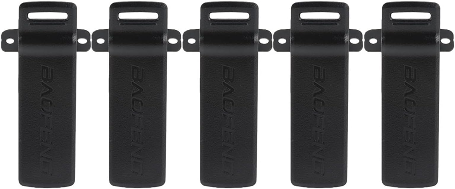 UV-5R Replacement Belt Clip for Baofeng UV-5R Two Way Radio Walkie Talkie Back Clip, 5Pack Original Walkie Talkie Belt Clip