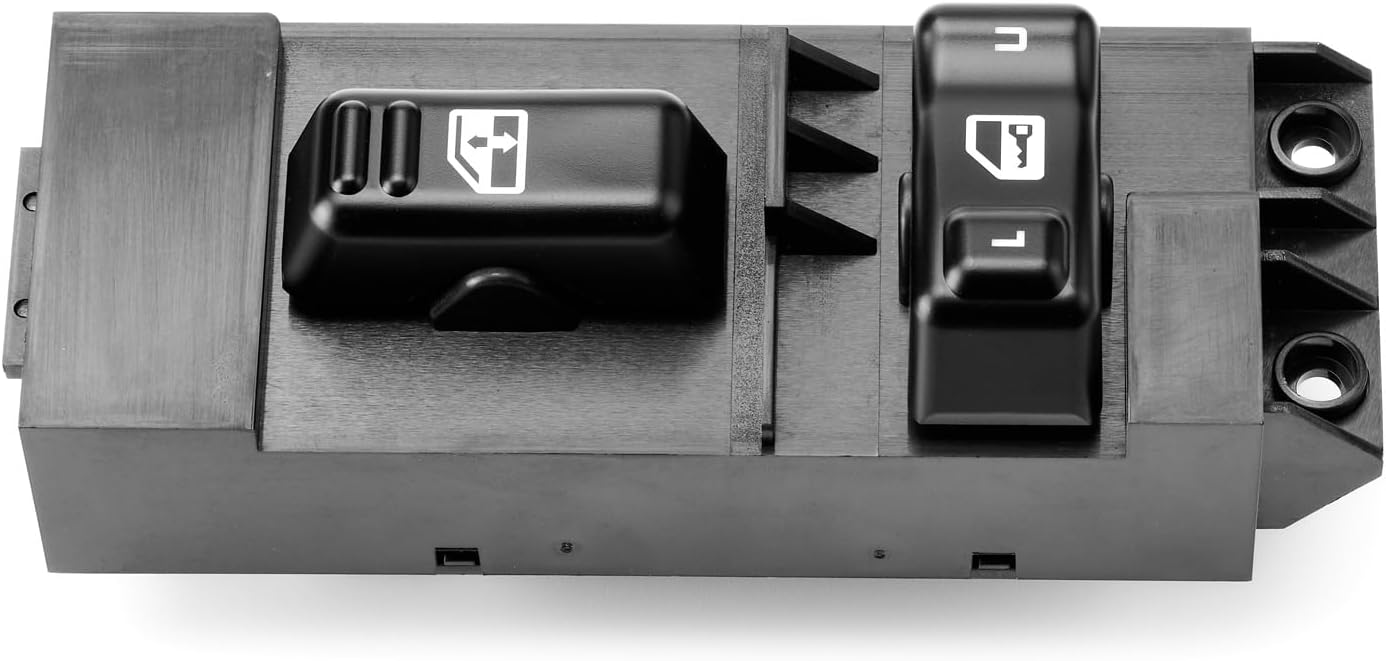 Passenger Side Power Window Switch for 2000 2001 2002 Chevy Silverado&GMC Sierra 1500 2500 3500, GMC Yukon XL Chevy Avalanche 1500 2500 Cadilla Escalade Front Window Door Lock Switch Control 19259960