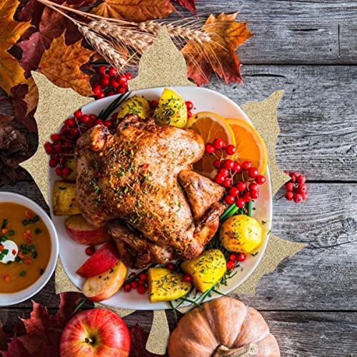 Set de table d'automne en lin de qualité supérieure pour décoration - 7