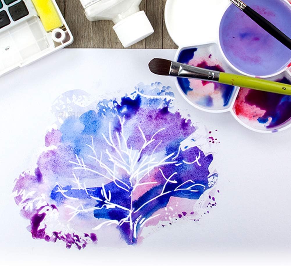 Art Gouache Painting Masking Fluid, Artist Watercolor Painting Media Pigment Covering Liquid for Fluid Media Acrylic Paints Ink Watercolor Painting (18ml)
