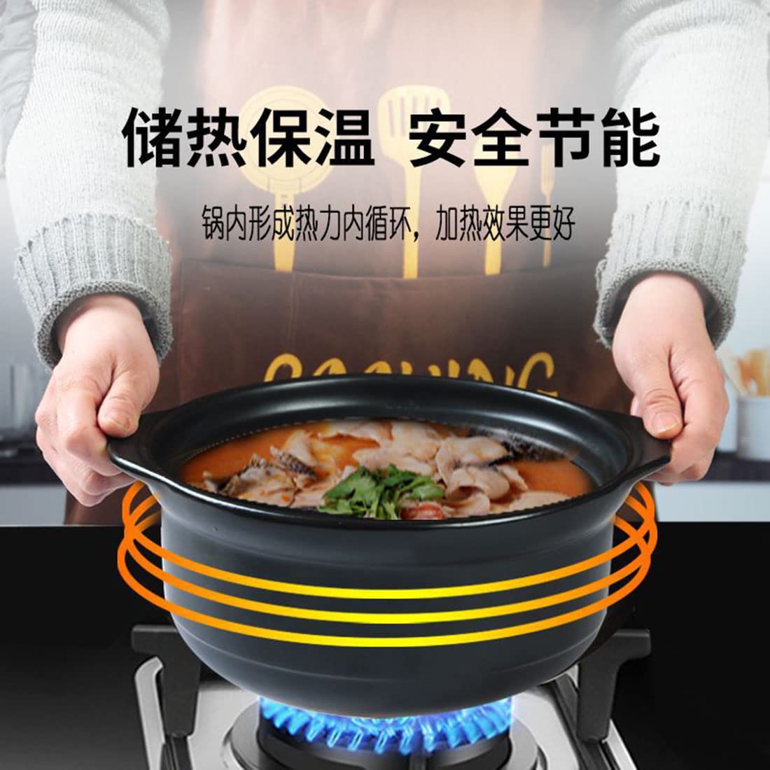 Premium Clay Casserole Pot - Dolsot Bibimbap & More -6