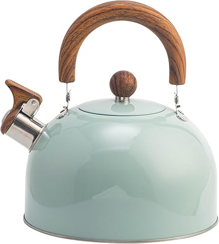 Teeras Whistling Tea Kettle Wood Many 3L Grado de acero inoxidable de acero inoxidable tirado ostera sin olla para olla de té de cocción por