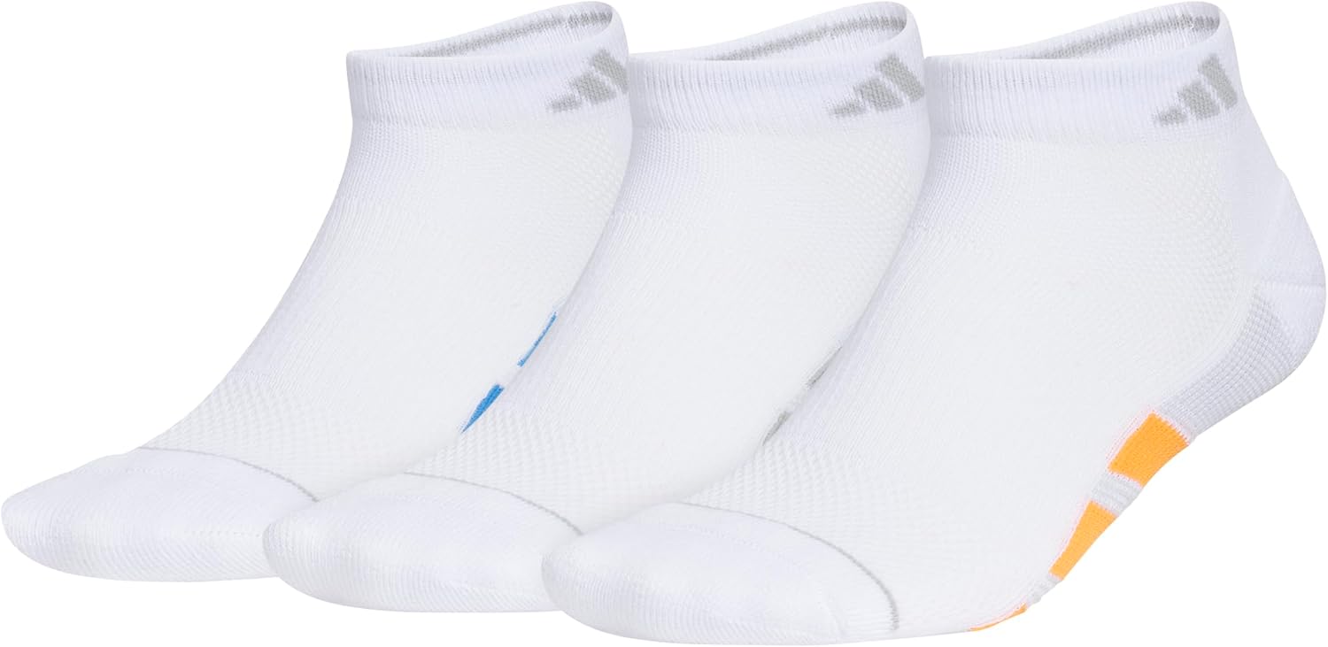 adidas Men's All Day Training Low Cut Ankle Socks (3 Pairs) Lightweight Performance