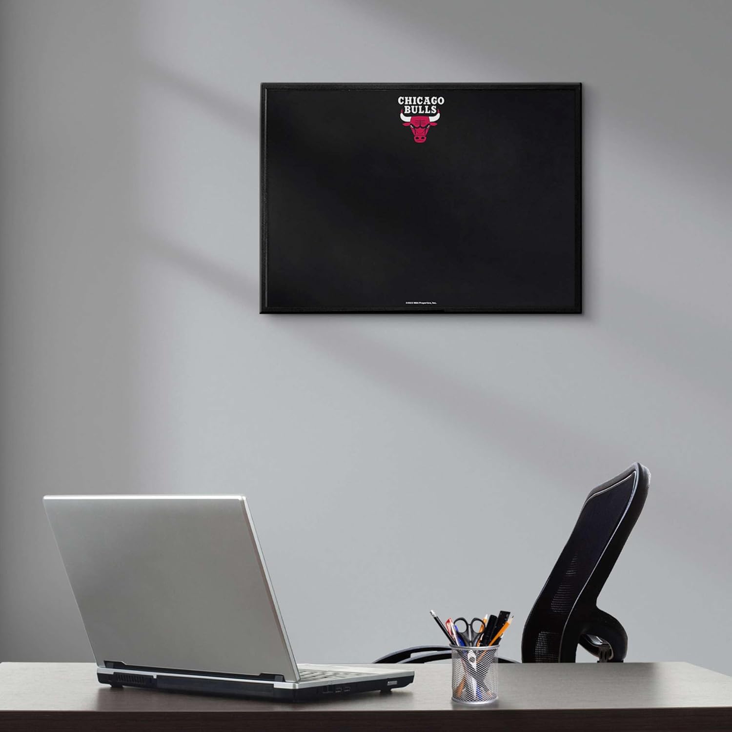 The Fan-Brand NBA Chicago Bulls: Framed Chalkboard- Sports Decor for Home, Game Room, Fan Cave & Garage - USA Made