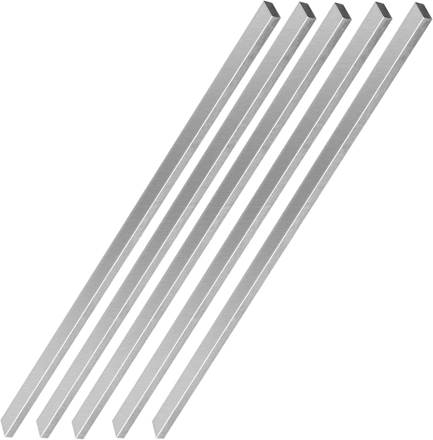 Auniwaig Lathe HSS Square Cutting Tool Bits Bar Rectangular Lathe Fly Cutter Mill Blank 3mm x 8mm x200mm 5pcs