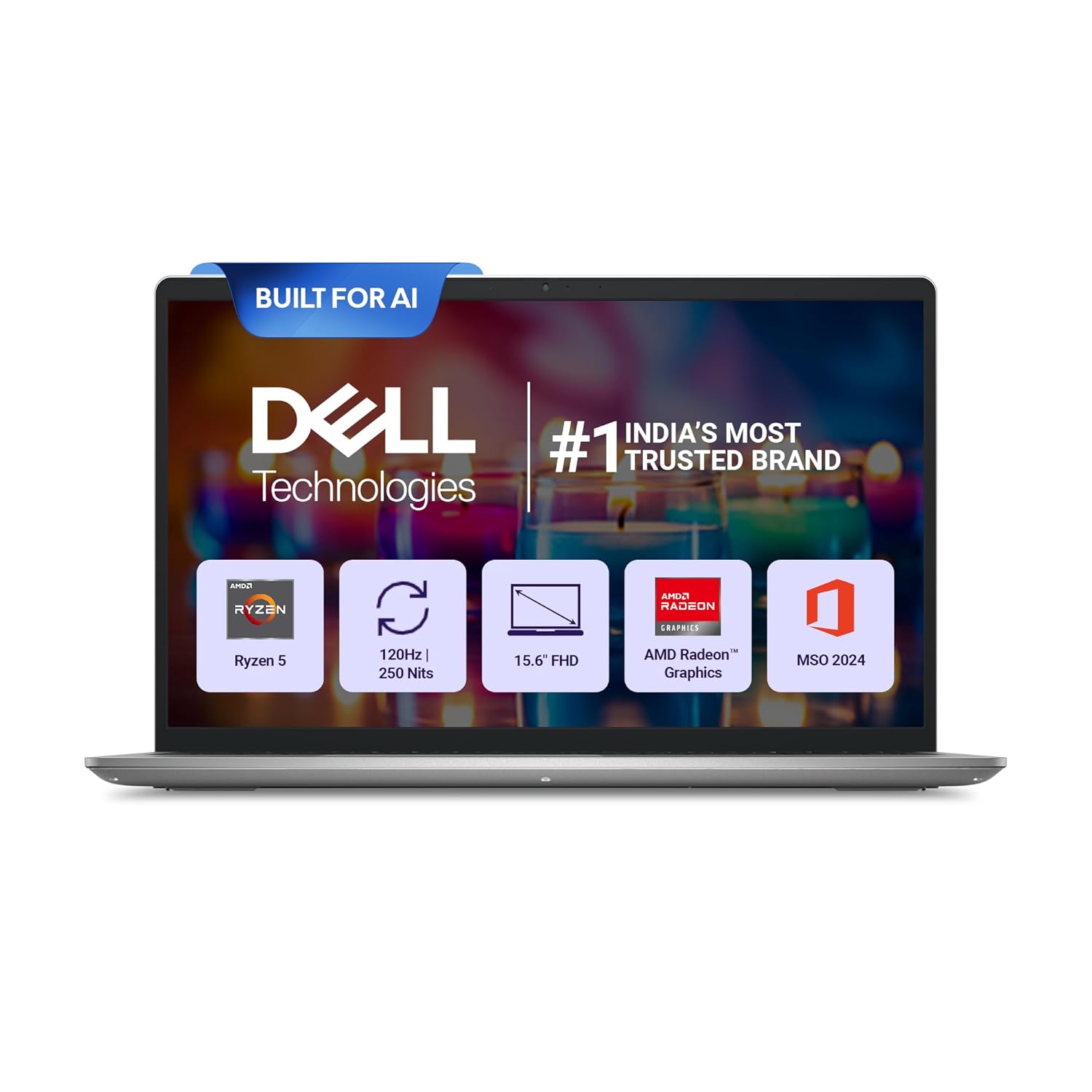Dell Inspiron 3535, AMD Ryzen 5-7530U, 16GB RAM, 512GB SSD, FHD WVA IPS 15.6″/39.62 cm, Windows 11, MSO’24, Platinum Silver, 1.67kg, 120Hz, Standard Keyboard, 15 Month McAfee, Thin & Light Laptop Dell Inspiron 3535, AMD Ryzen 5-7530U, 16GB RAM, 512GB SSD, FHD WVA IPS 15.6″/39.62 cm, Windows 11, MSO’24, Platinum Silver, 1.67kg, 120Hz, Standard Keyboard, 15 Month McAfee, Thin & Light Laptop