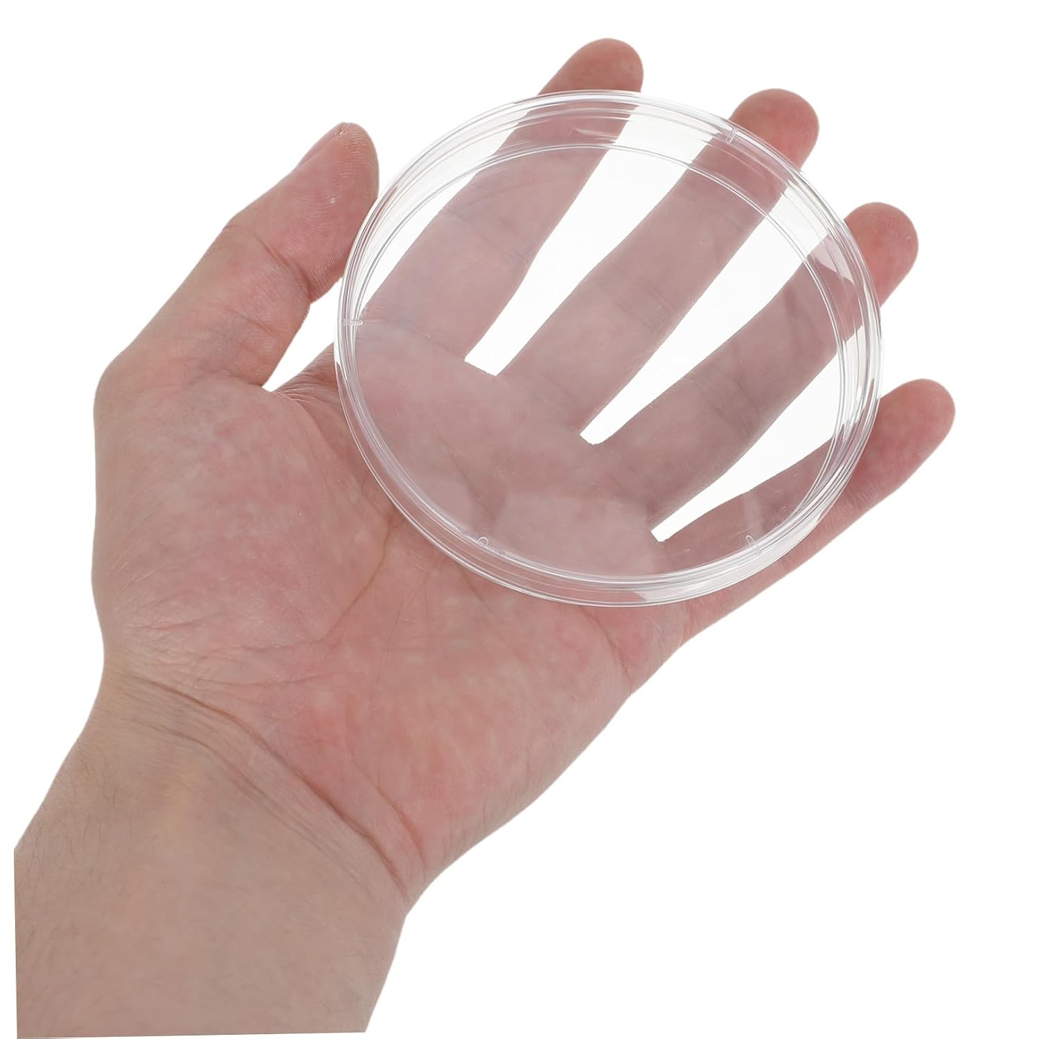 Ipetboom Plastic Petri Dishes Lab Plates 10pcs with Tight-Fitting Lids 90mm Diameter for Cell Culture for Scientific Experiments and Mycology Research