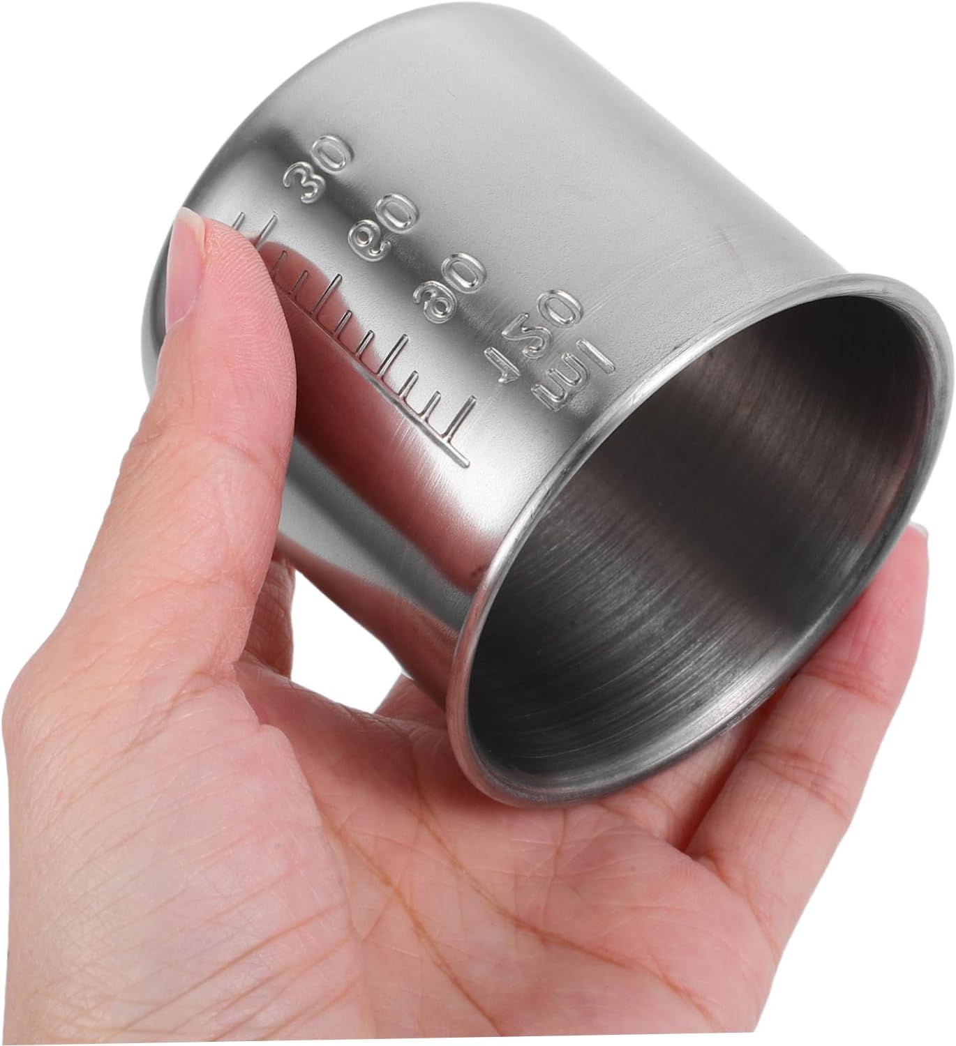 10pcs Stainless Steel Rice Measuring Cups Scaled Markings Capacity Cooking Containers for Precise Ingredient Measurement for Home Kitchen Use