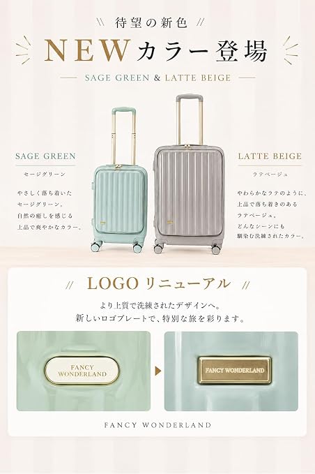 Amazon.co.jp: スーツケース Mサイズ フロントオープン 68L 超軽量 TSA