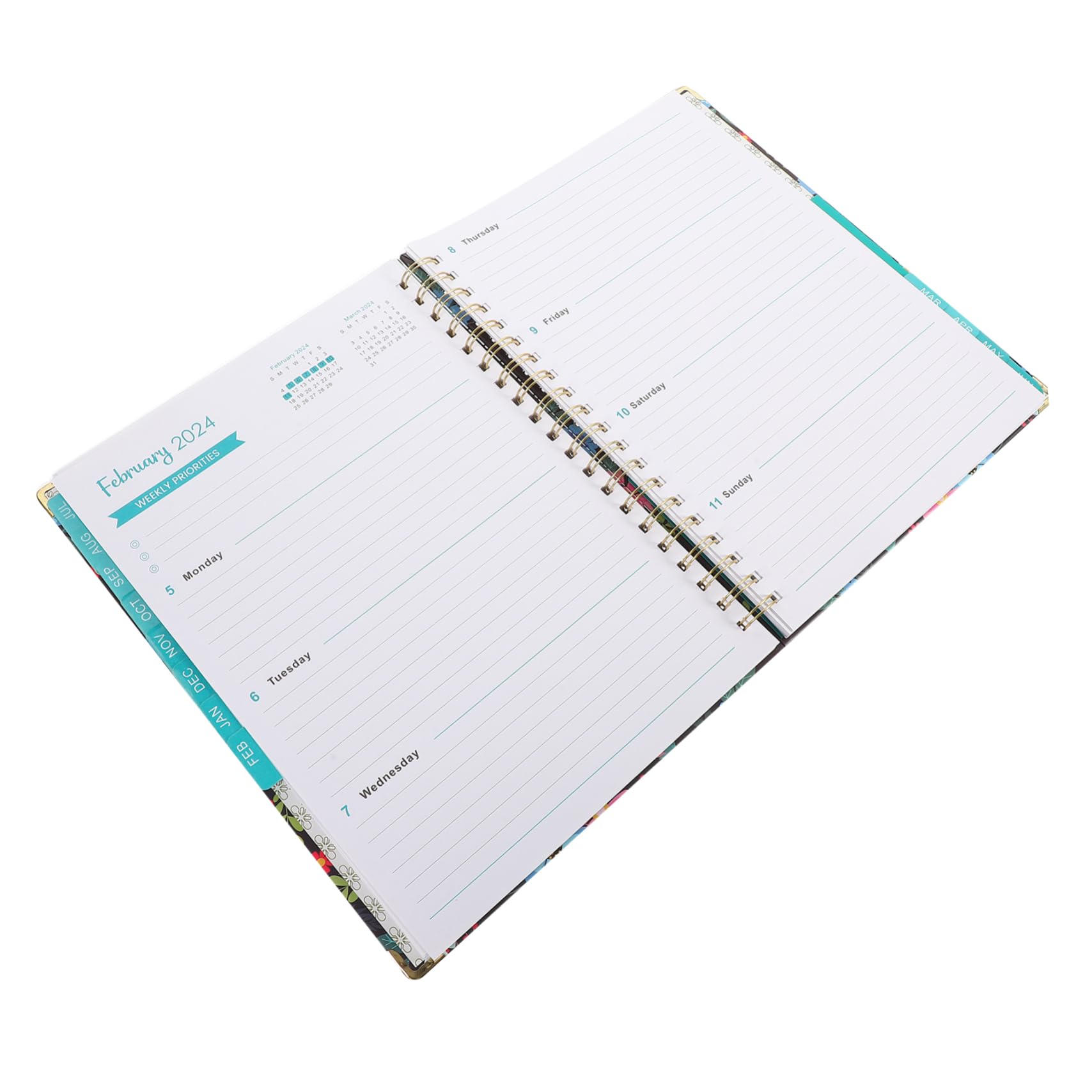 VILLFULA4 Notepad Academic Planner Date Notepad Weekly Planner Weekly Plan Pad Lesson Planner Schedule Calendar Calendar Plan Pad Efficient Calendar Lesson Plan Book