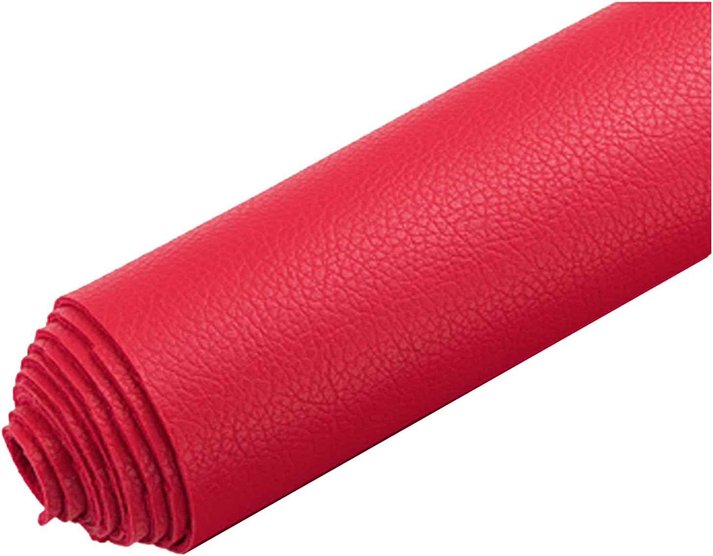 人工皮革生地 商い 厚さ1 6mmの人工皮革布装飾テクスチャ素材 1 38x2m 縫製と装飾に使用 赤