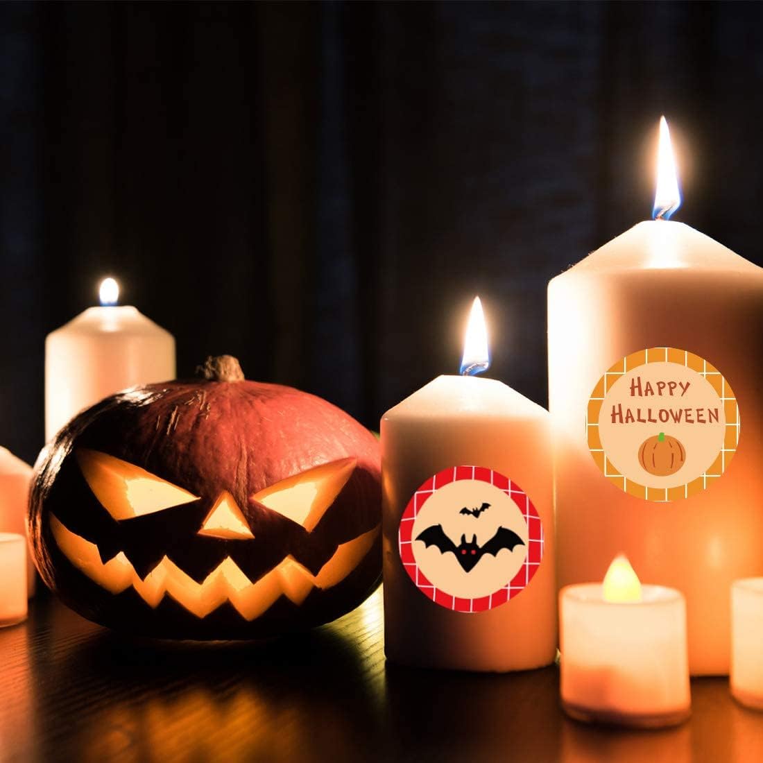 Spider Halloween Pumpkin 2022 Buy 2022 New Trend Halloween Stickers 1 5 Inch Halloween Character Stickers For Kids Pumpkin Spider Bat Round Seal Envelope Label 4 Design 504 Pcs Online In Maldives B08gx1gq1w