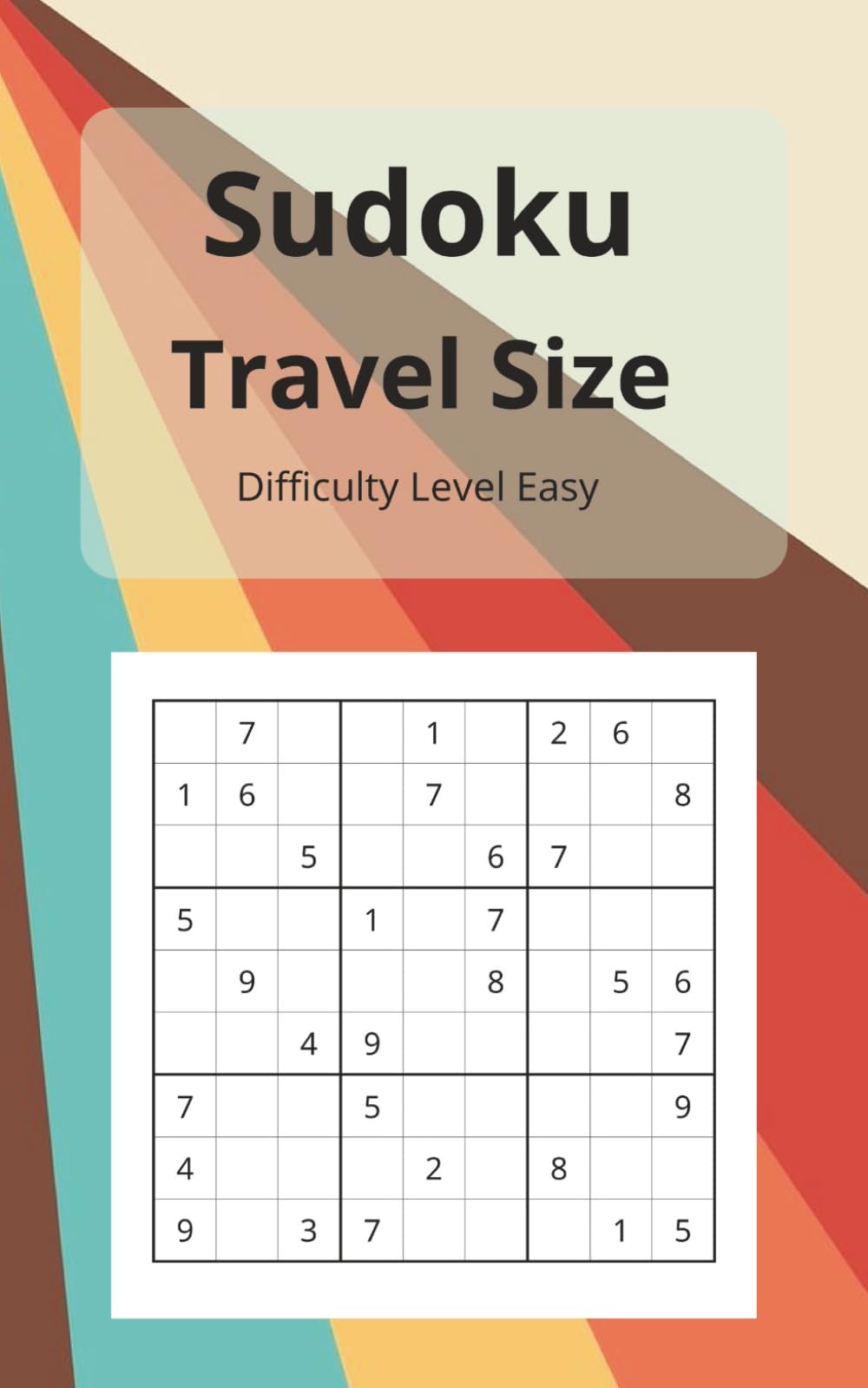 Sudoku: Sudoku | Travel Size | Screen Free Entertainment | 5x8 inches, 125 pages | 100 Puzzles ... Entertainment for Adults, Seniors, and Teens