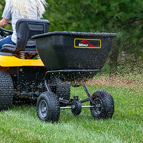 Brinly BS361BH-A Deluxe Tow Behind Broadcast Spreader with Extended Easy-Reach Handle and Weatherproof Cover, 175 lb. - Thumbnail 5