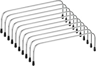 uxcell Metal Internal Wire Frames - 9.84" 10Pcs Tubular Bag Frame Rectangle Bag Handles for Lunch Bag Purse Bag Backpack DIY Making