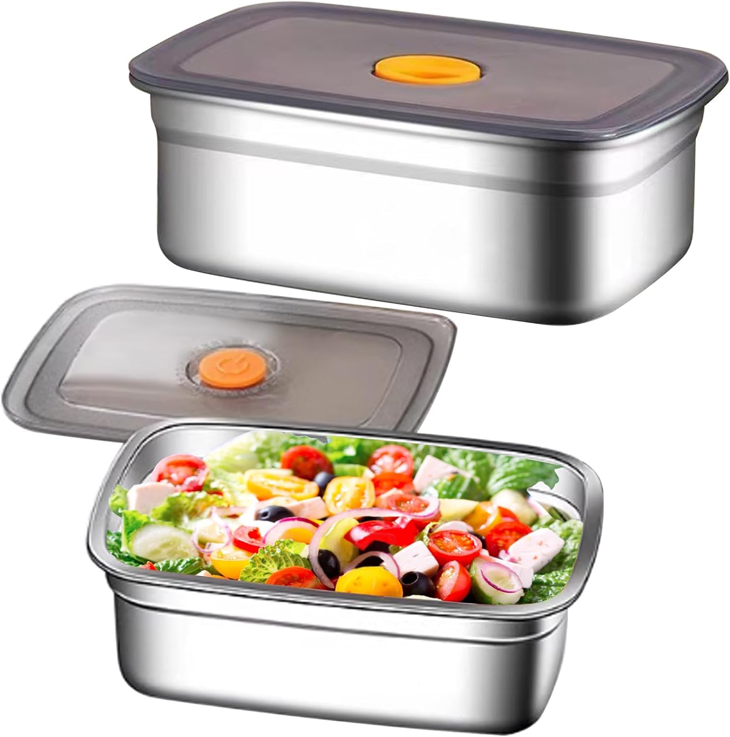 Stainless Steel Food Containers - Meal Prep & Storage -1
