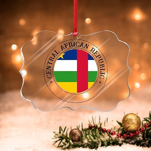 Vista 135 de Bandera de Curazao - Adorno para árbol de Navidad, bandera nacional, decoración de árbol de Navidad de Curazao, recuerdo acrílico, adorno colgante