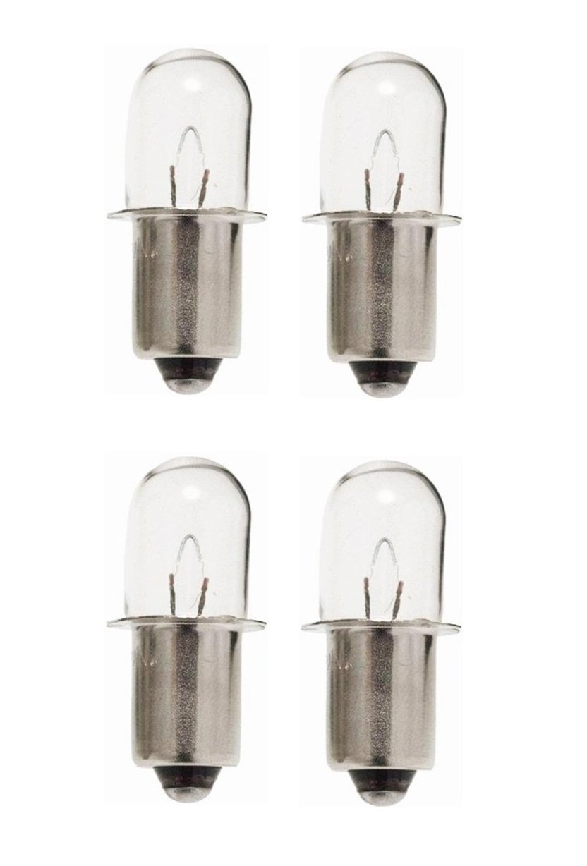 RYOBI 18V Flashlight Light Bulbs - 4 Pack, Plastic, Model 780287001