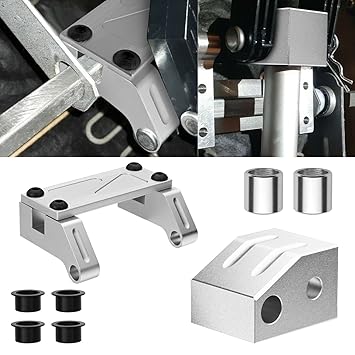 Canitu Metal Drive Toggle and Aluminum Clevis Mount Fits for La-Z-Boy/for Lazyboy for Power Recliners, Motor End Clevis Mount and Drive Toggle Bracket Set Includes 4 Elastic Wear Bushings