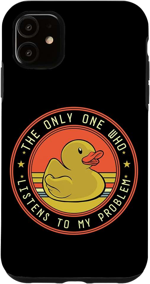 iPhone 11 Debugging Tools Rubber Duck Coding Software Developer Case