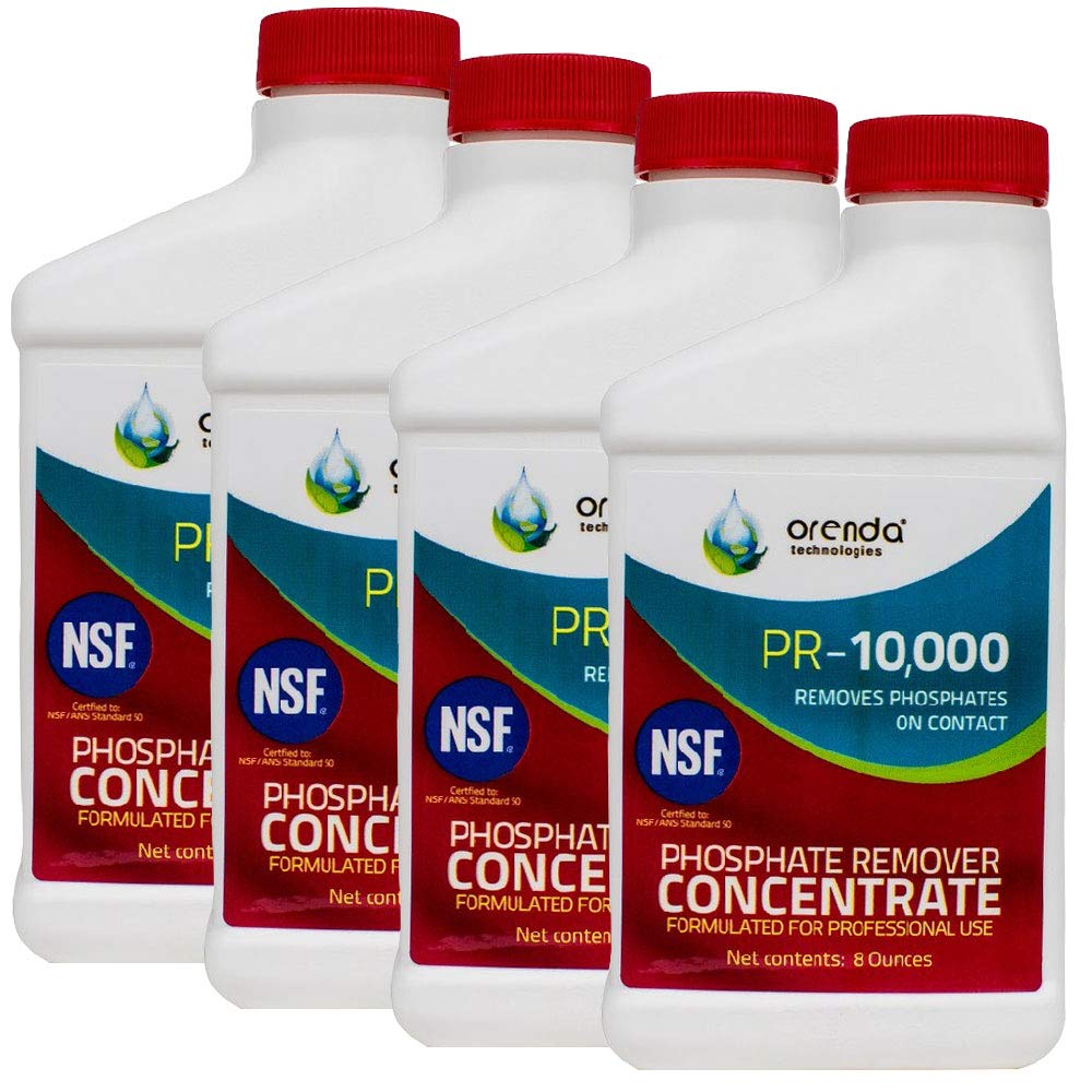Orenda Technologies Orenda PR-10000 Phosphate Remover Concentrate for Pools Spas 8oz 4 Pack ORE-50-145-4