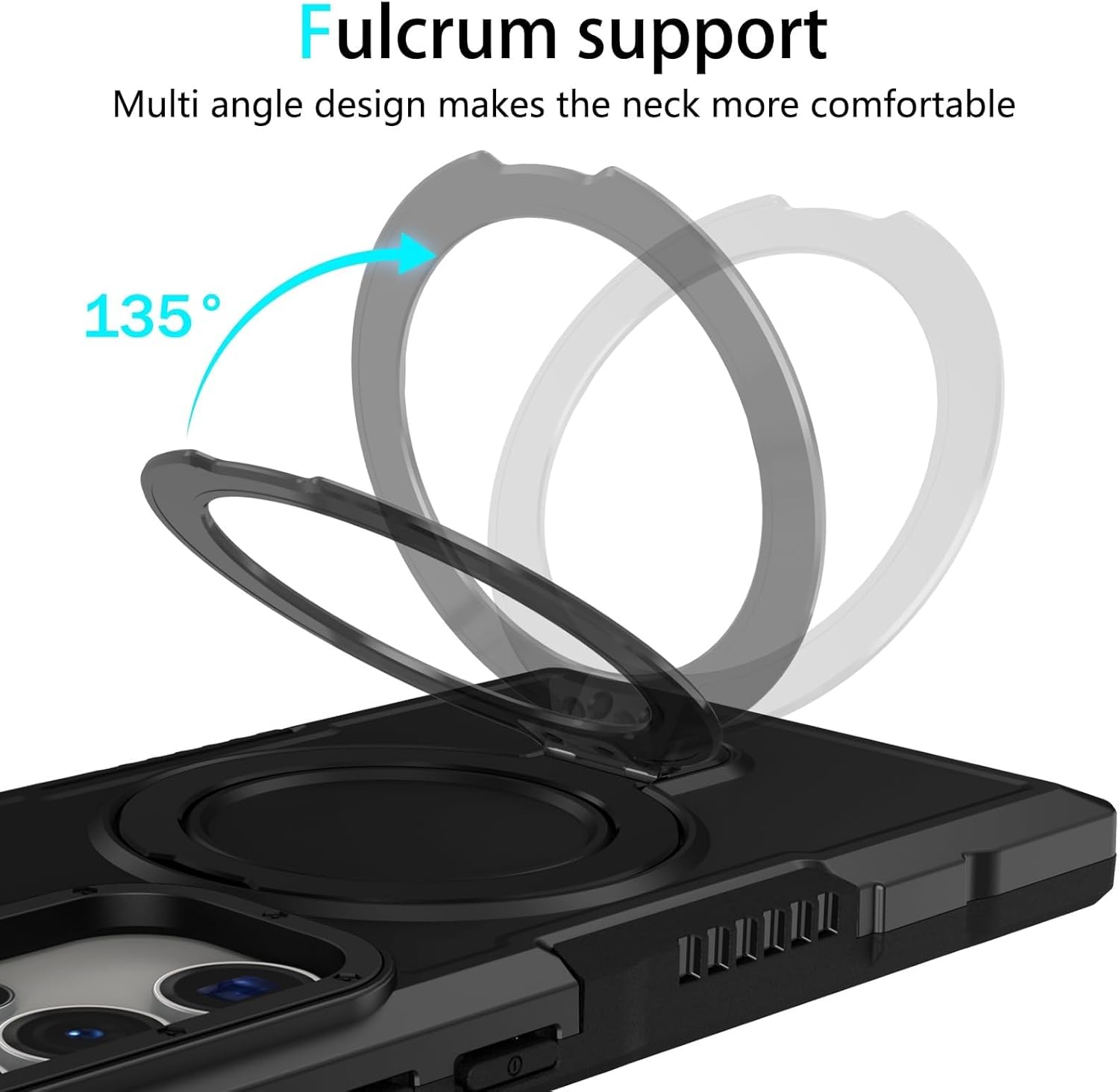 Slim Military Grade Shockproof Case for Samsung Galaxy S26/S26 Plus/S26 Ultra, Anti-Slip Protection with Metal Ring Stand, Green(Red,S26 Plus)