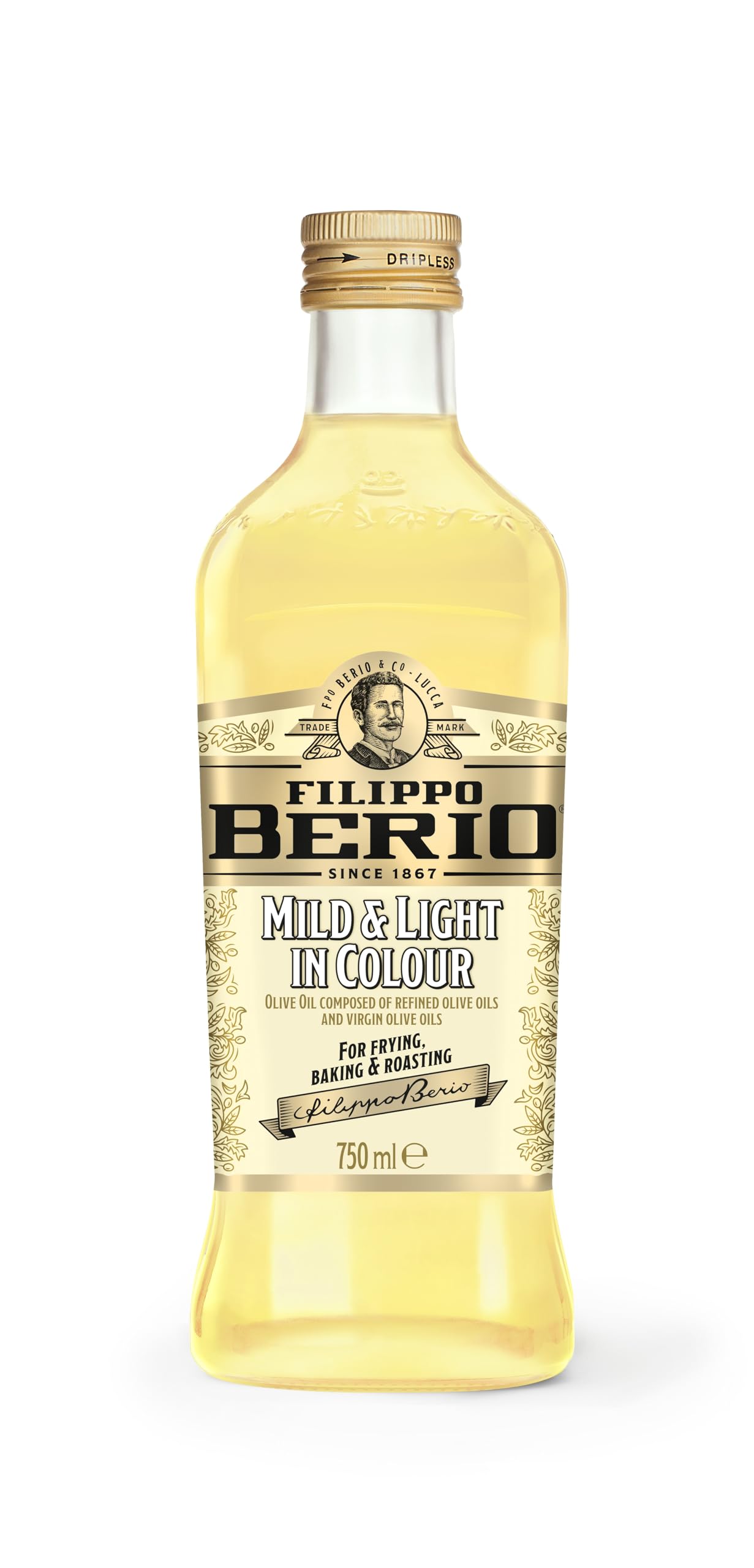 Filippo Berio Mild & Light Olive Oil, 750 ml