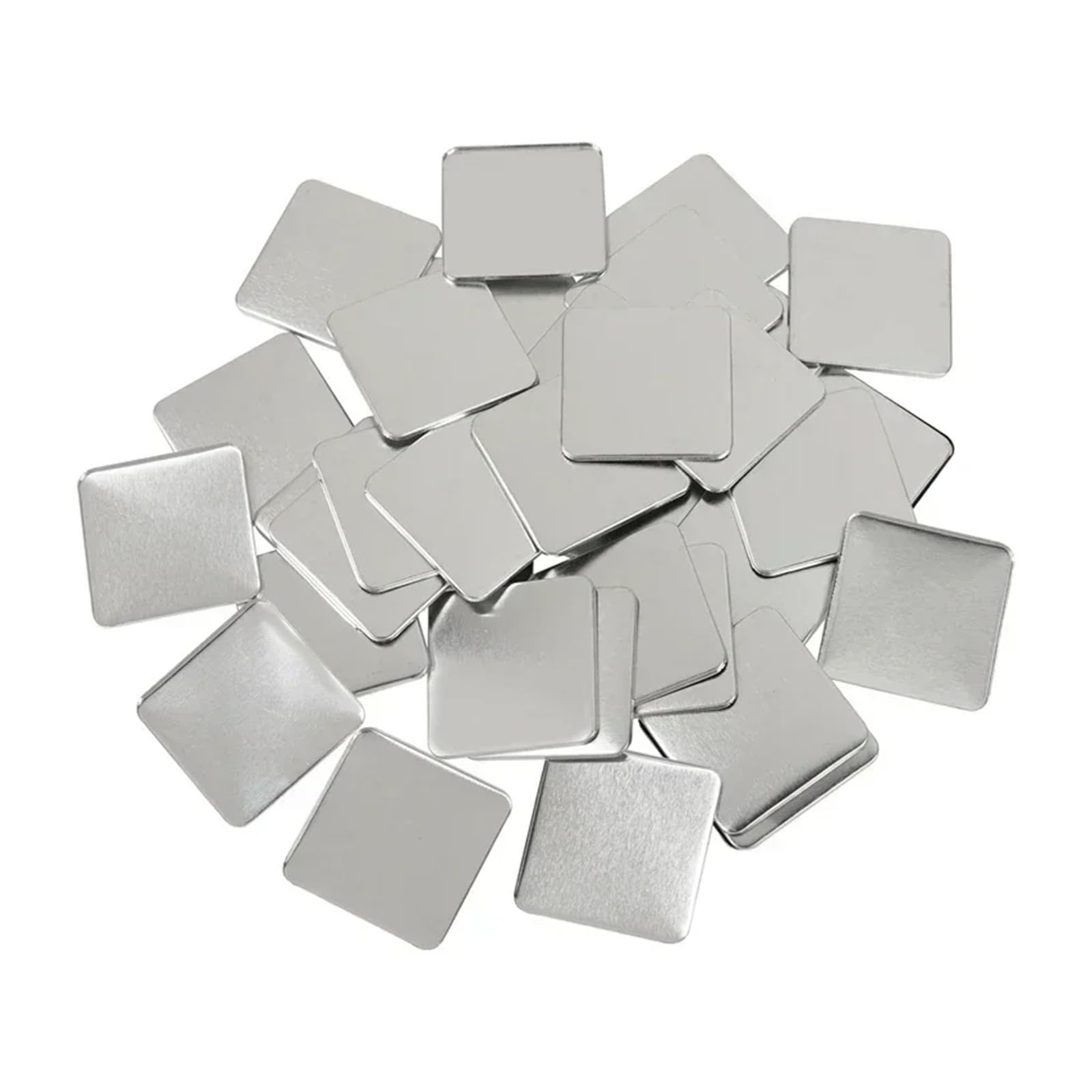 Części do produkcji kwadratowych guzików 50x50mm, 100 zestawów, materiały eksploatacyjne do samodzielnego tworzenia kwadratowych guzików 50mm Kompatybilny i wielofunkcyjny