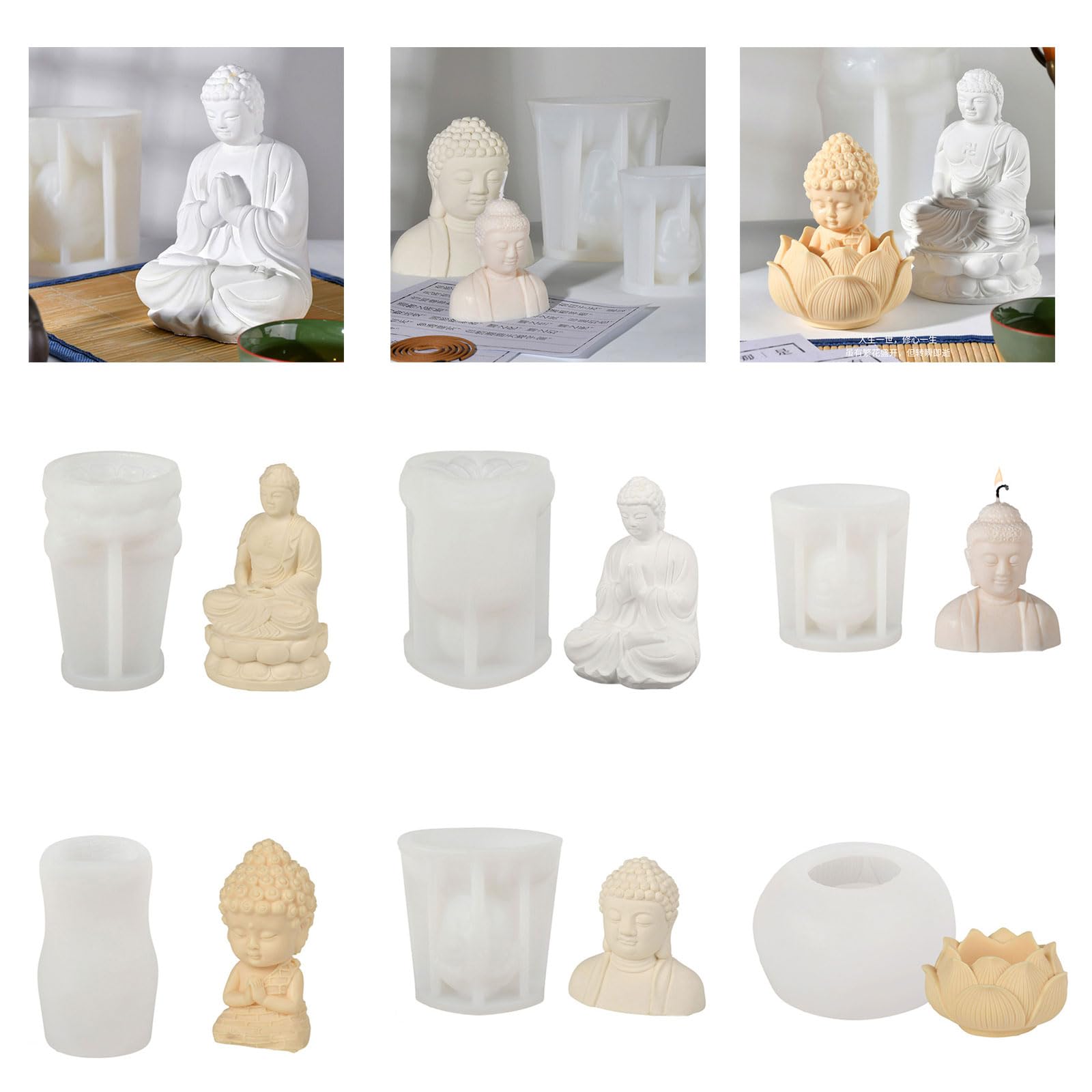 Stampo in silicone 3D Gesso Sapone Cemento Resina Festival Regalo Fare Produzione Silicone