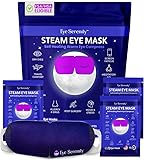 Steam Eye Mask Self-Heating Warm Compress for Dry Eye, Fast Relief for Stye, Puffy Sensitive Eyes - Moist Heat Mask for Sleep, 15 Pack