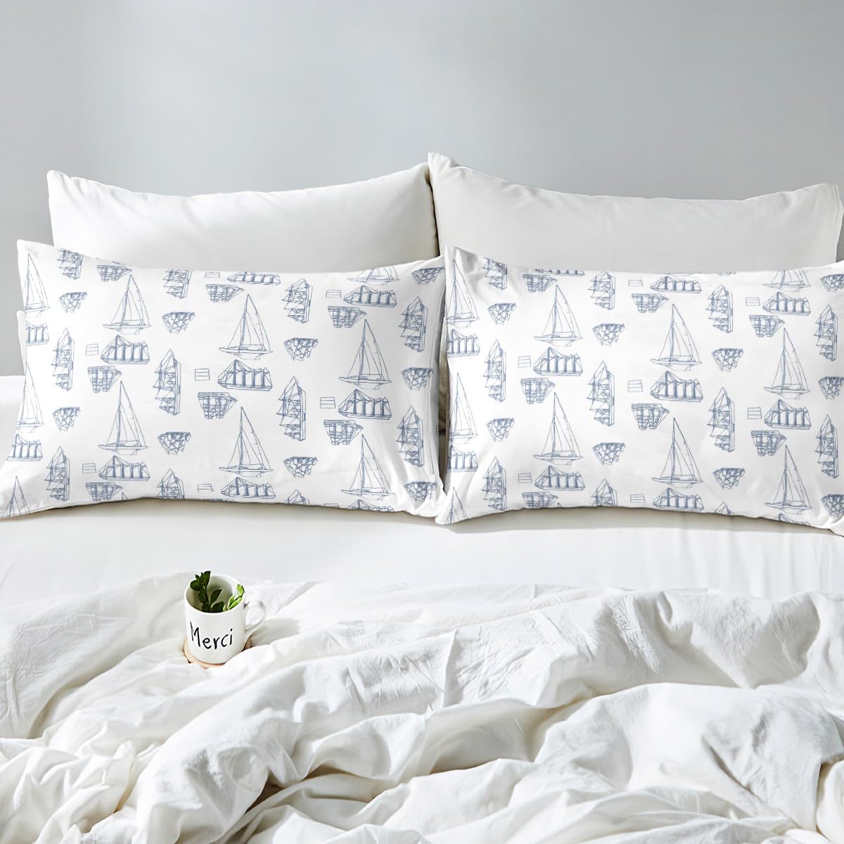 Homemissing SialCopripiumino Boat Parure da letto, 200 x 200 cm, per