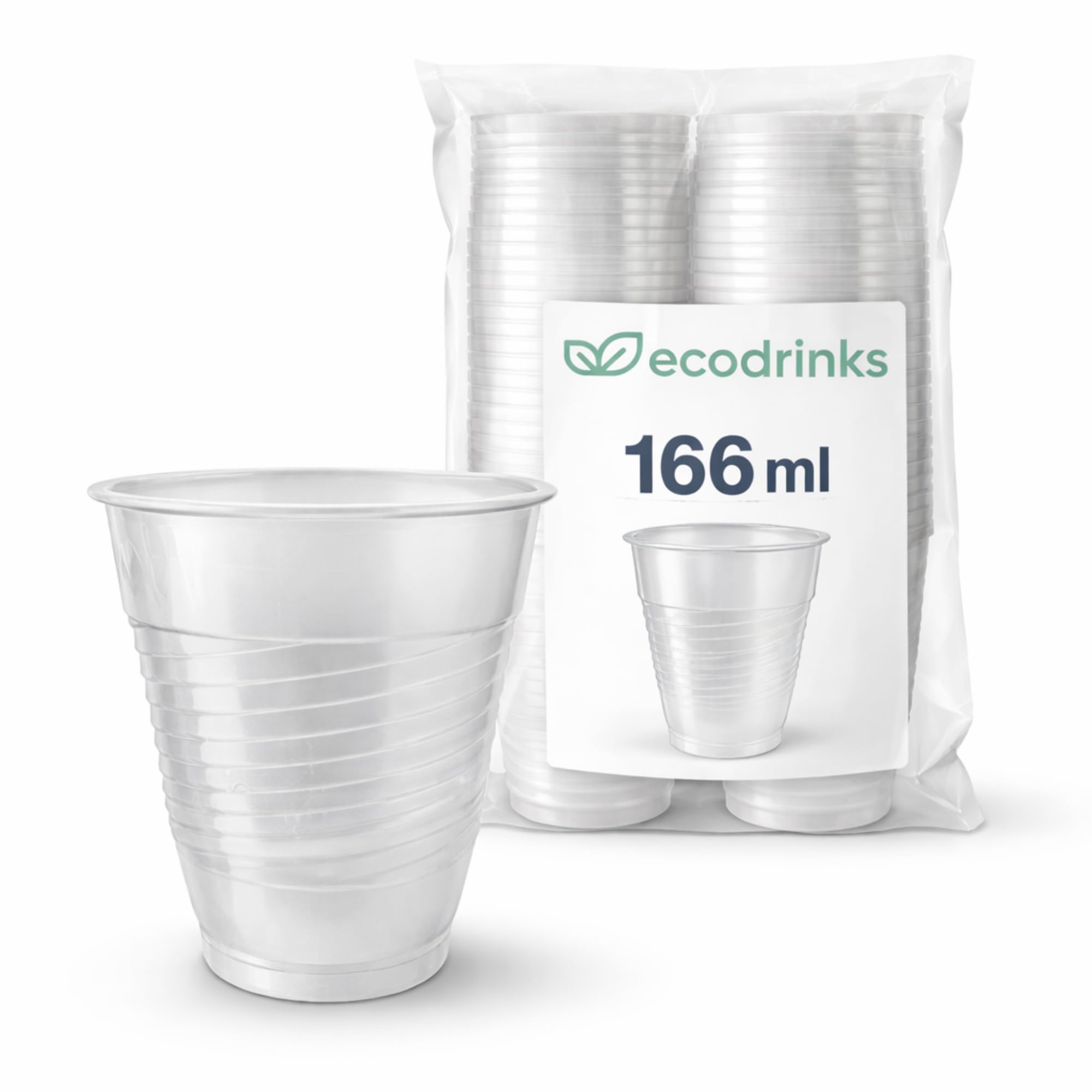 Bicchieri Caffe 166ml per Distributori Automatici - Resistenti e Anti-scottatura - Adatti a Acqua, Cappuccino, Tè e Cioccolata - Ideali Per Aziende, Sale Pausa ed Eventi (Traslucido, 1000 pz)